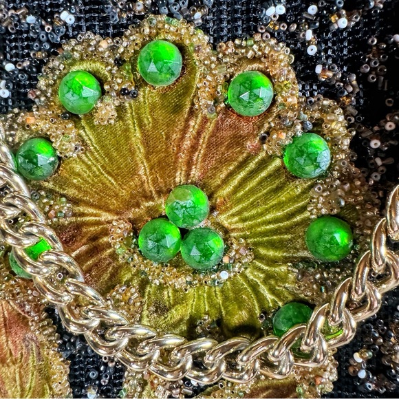 Vintage SOURE New York Bag 1960s Handcrafted Floral Beaded Needlepoint Purse EUC - Picture 2 of 13